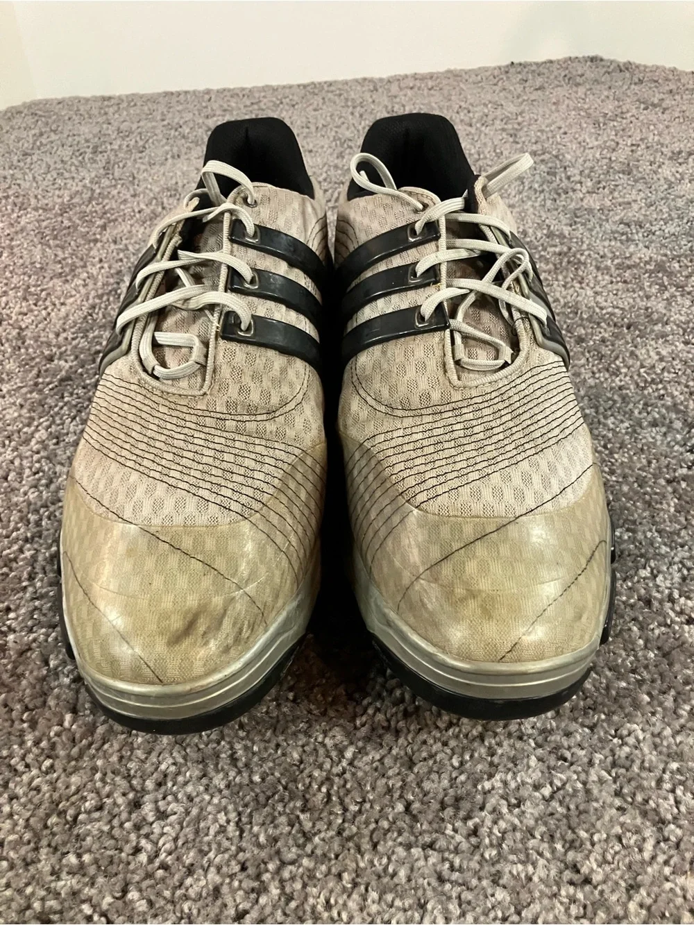 Adidas Tour 360 Gray Black Golf Shoes Mens Size 12